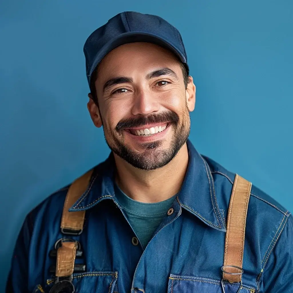 Ein lächelnder Schlosser unserer Dienstleistungen