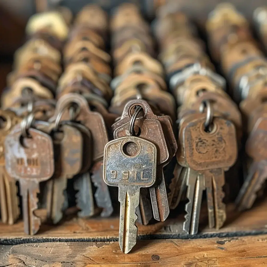 Über uns: Ein Haufen von Schlüsseln
