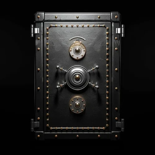 Schwarzer Safe in Tresoröffnung Kempen