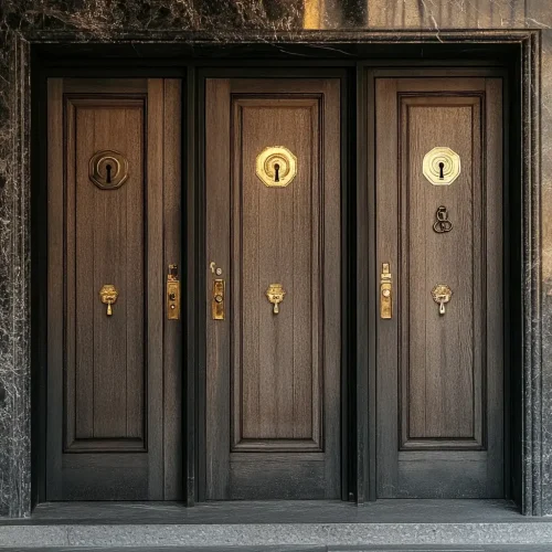 Braune Türen